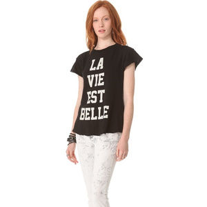 Wildfox La Vie Est Belle Crew Neck Tee - NWOT